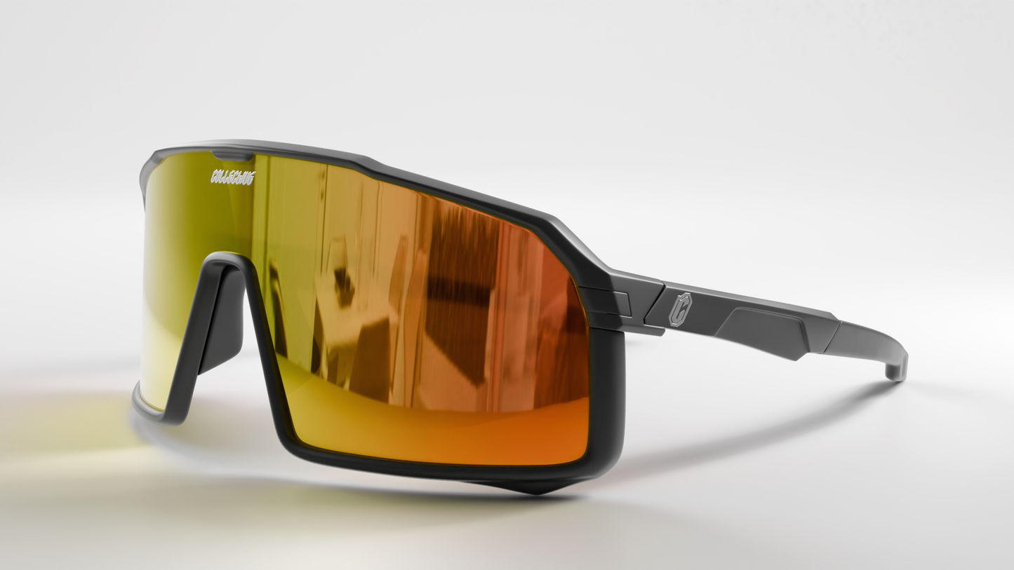 Collective Epsilon Sunglasses - Black/Orange